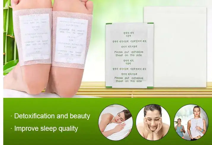 Wake Up Refreshed — Bamboo Vinegar Detox Foot Patches - 20 Pack