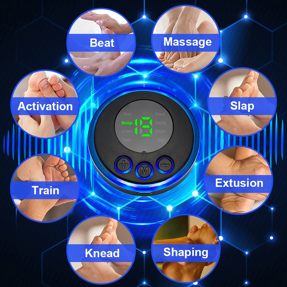 EMS Leg & Foot Massager with Muscle Pain Relief
